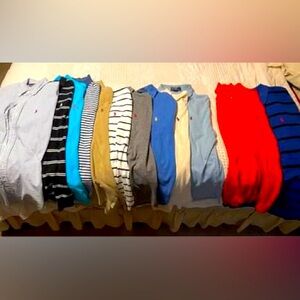 12 men’s EUC polo shirts